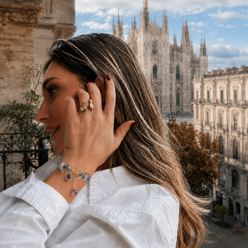 Bracciale Miriam -  In Pura Ametista Naturale