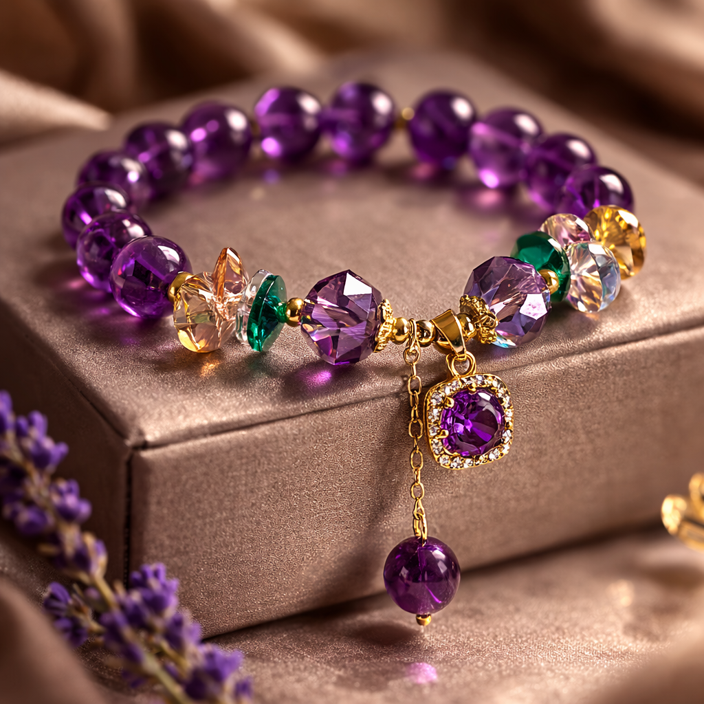 Bracciale Miriam -  In Pura Ametista Naturale